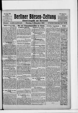 Berliner Börsen-Zeitung on Dec 2, 1919