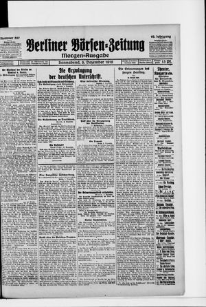 Berliner Börsen-Zeitung vom 06.12.1919