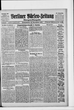 Berliner Börsen-Zeitung vom 13.12.1919