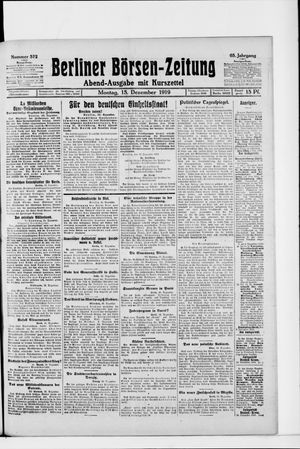 Berliner Börsen-Zeitung vom 15.12.1919