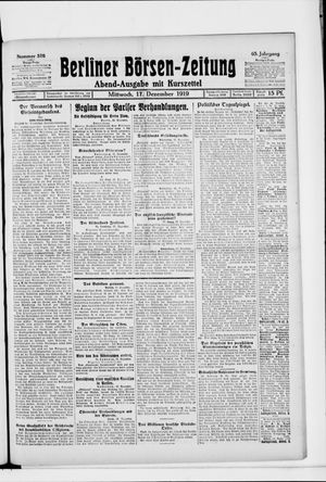 Berliner Börsen-Zeitung vom 17.12.1919