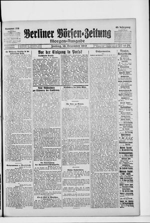 Berliner Börsen-Zeitung vom 19.12.1919