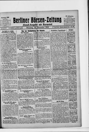 Berliner Börsen-Zeitung vom 23.12.1919