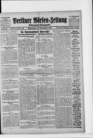 Berliner Börsen-Zeitung vom 24.12.1919