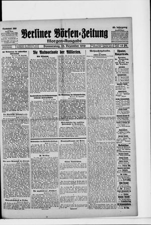 Berliner Börsen-Zeitung vom 25.12.1919