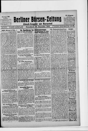 Berliner Börsen-Zeitung vom 27.12.1919