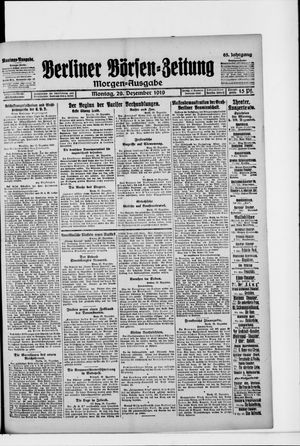 Berliner Börsen-Zeitung vom 29.12.1919