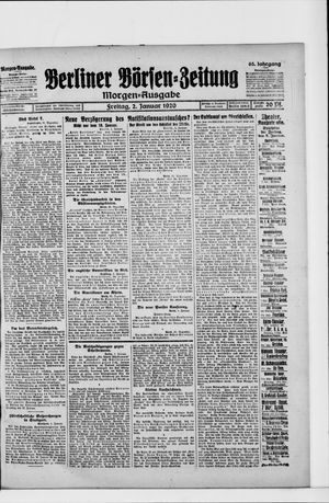 Berliner Börsen-Zeitung vom 02.01.1920