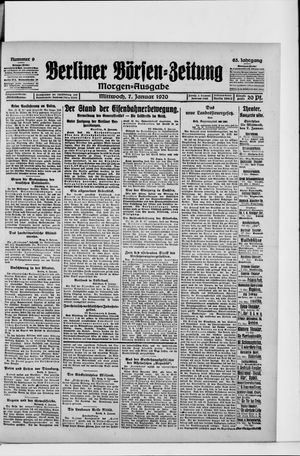 Berliner Börsen-Zeitung vom 07.01.1920