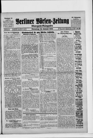 Berliner Börsen-Zeitung vom 13.01.1920