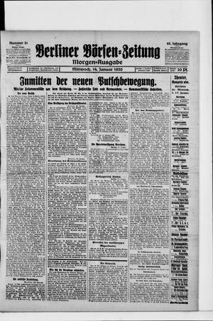 Berliner Börsen-Zeitung vom 14.01.1920
