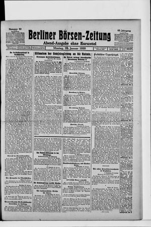 Berliner Börsen-Zeitung on Jan 26, 1920