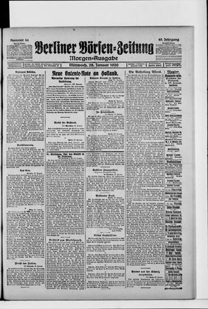 Berliner Börsen-Zeitung vom 28.01.1920