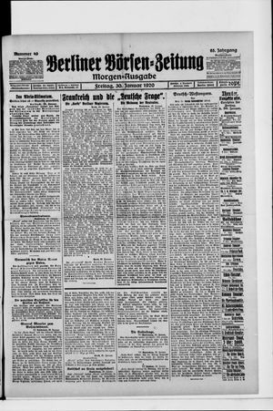 Berliner Börsen-Zeitung on Jan 30, 1920
