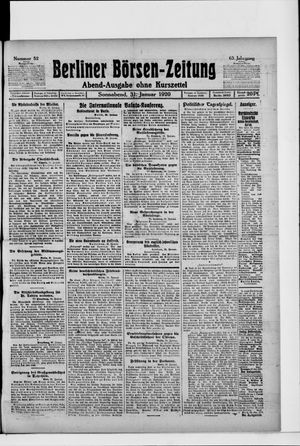 Berliner Börsen-Zeitung on Jan 31, 1920