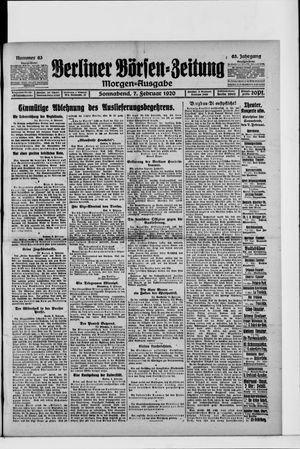 Berliner Börsen-Zeitung vom 07.02.1920