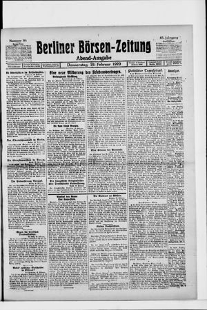 Berliner Börsen-Zeitung vom 19.02.1920