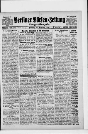 Berliner Börsen-Zeitung on Feb 20, 1920