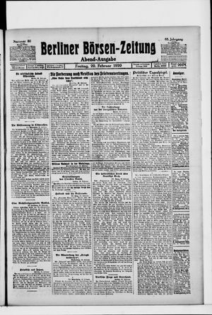 Berliner Börsen-Zeitung on Feb 20, 1920
