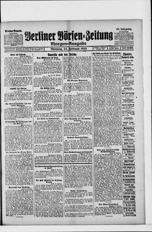 Berliner Börsen-Zeitung vom 23.02.1920