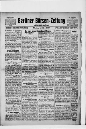 Berliner Börsen-Zeitung on Mar 1, 1920