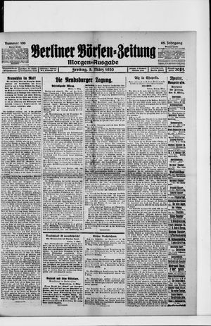 Berliner Börsen-Zeitung on Mar 5, 1920