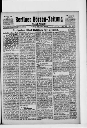 Berliner Börsen-Zeitung on Mar 12, 1920