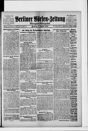 Berliner Börsen-Zeitung vom 02.04.1920