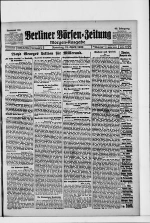 Berliner Börsen-Zeitung on Apr 11, 1920