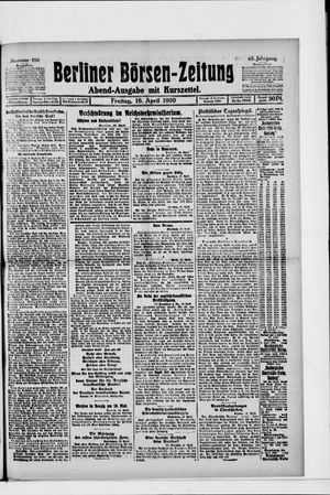 Berliner Börsen-Zeitung vom 16.04.1920