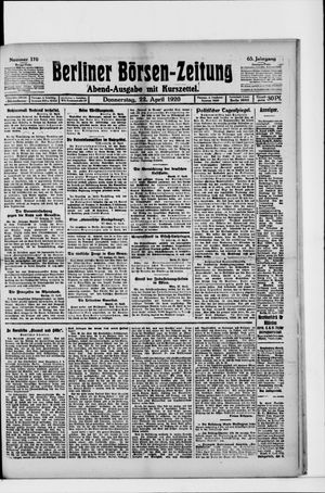 Berliner Börsen-Zeitung vom 22.04.1920