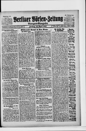 Berliner Börsen-Zeitung vom 23.04.1920
