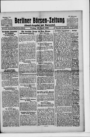 Berliner Börsen-Zeitung on Apr 23, 1920