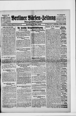 Berliner Börsen-Zeitung vom 09.05.1920