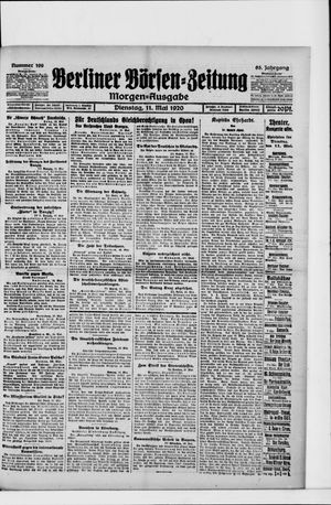 Berliner Börsen-Zeitung vom 11.05.1920