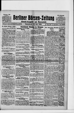 Berliner Börsen-Zeitung vom 15.05.1920