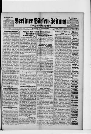 Berliner Börsen-Zeitung on May 21, 1920