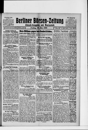 Berliner Börsen-Zeitung vom 28.05.1920