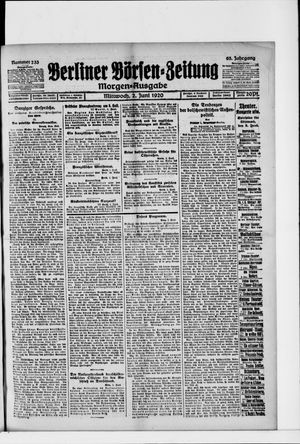 Berliner Börsen-Zeitung vom 02.06.1920