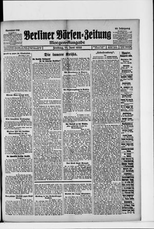 Berliner Börsen-Zeitung vom 11.06.1920