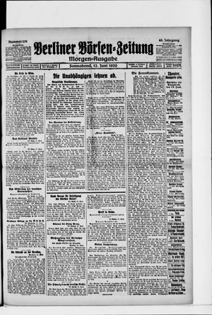 Berliner Börsen-Zeitung on Jun 12, 1920