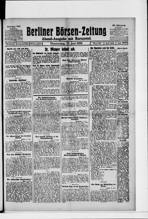 Berliner Börsen-Zeitung vom 17.06.1920