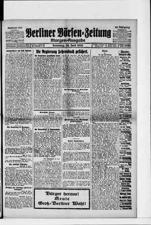 Berliner Börsen-Zeitung vom 20.06.1920