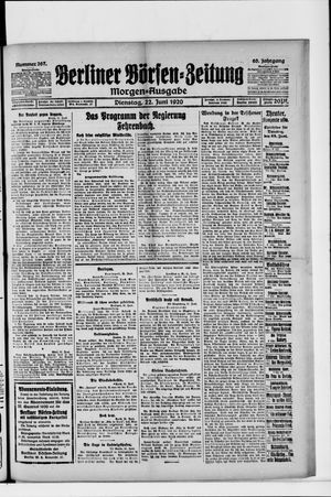 Berliner Börsen-Zeitung vom 22.06.1920