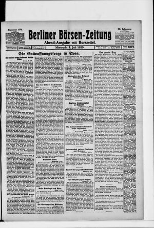 Berliner Börsen-Zeitung vom 07.07.1920