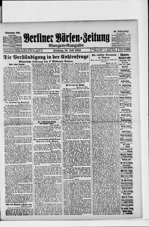 Berliner Börsen-Zeitung vom 16.07.1920
