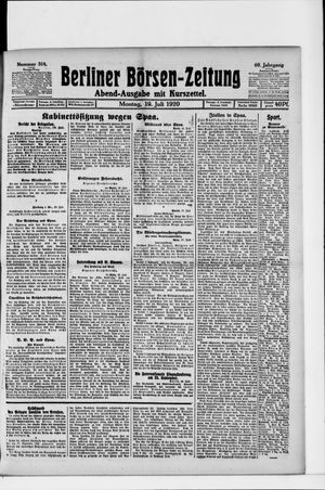 Berliner Börsen-Zeitung vom 19.07.1920