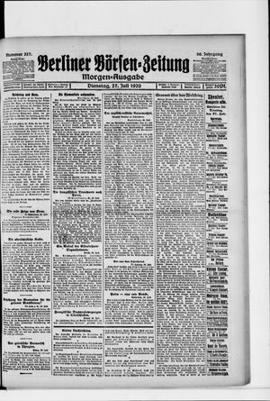 Berliner Börsen-Zeitung vom 27.07.1920