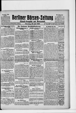 Berliner Börsen-Zeitung vom 27.07.1920