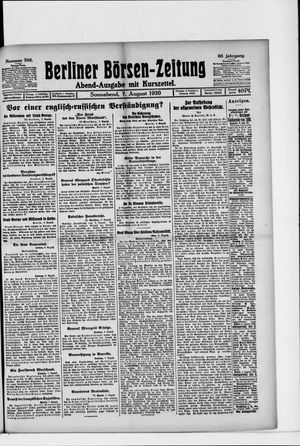 Berliner Börsen-Zeitung vom 07.08.1920